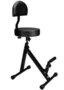 GUIL SL-07 стул для музыканта со спинкой и подставкой для ног, круглое сидение